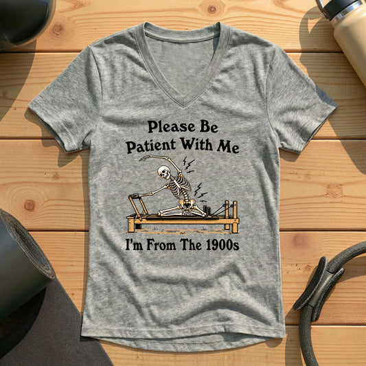 Please Be Patient Lady V-neck