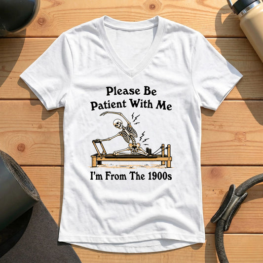 Please Be Patient Lady V-neck
