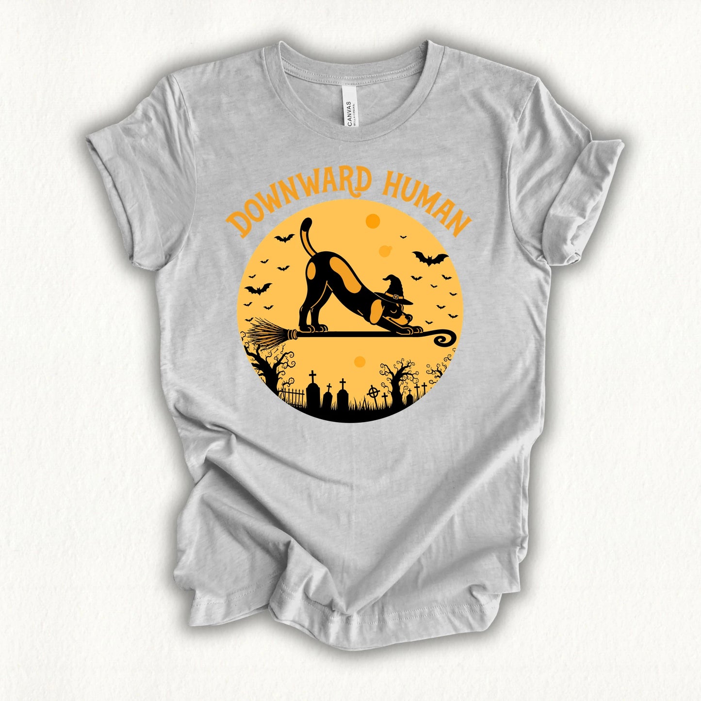 Spooky Downward Human T-shirt