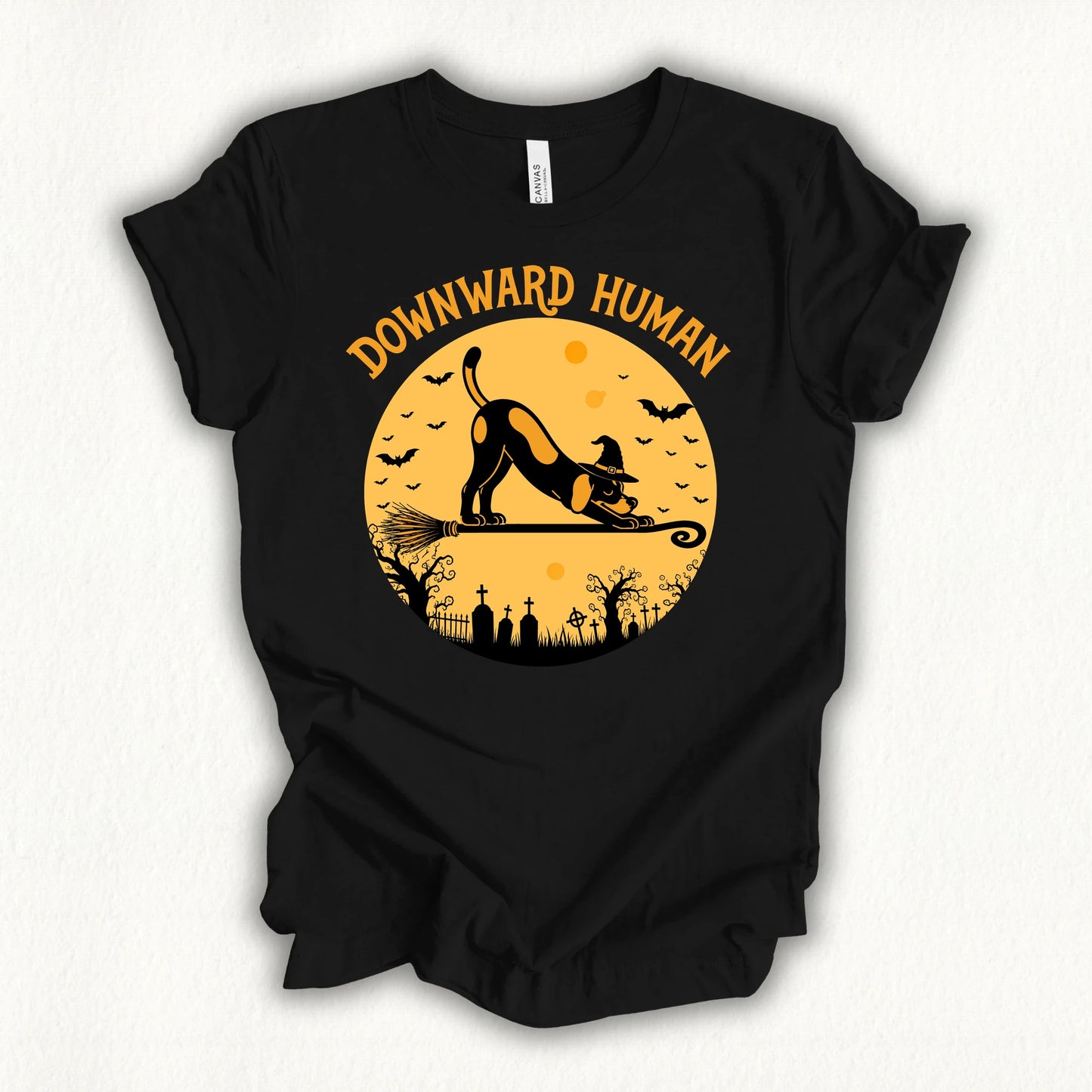 Spooky Downward Human T-shirt