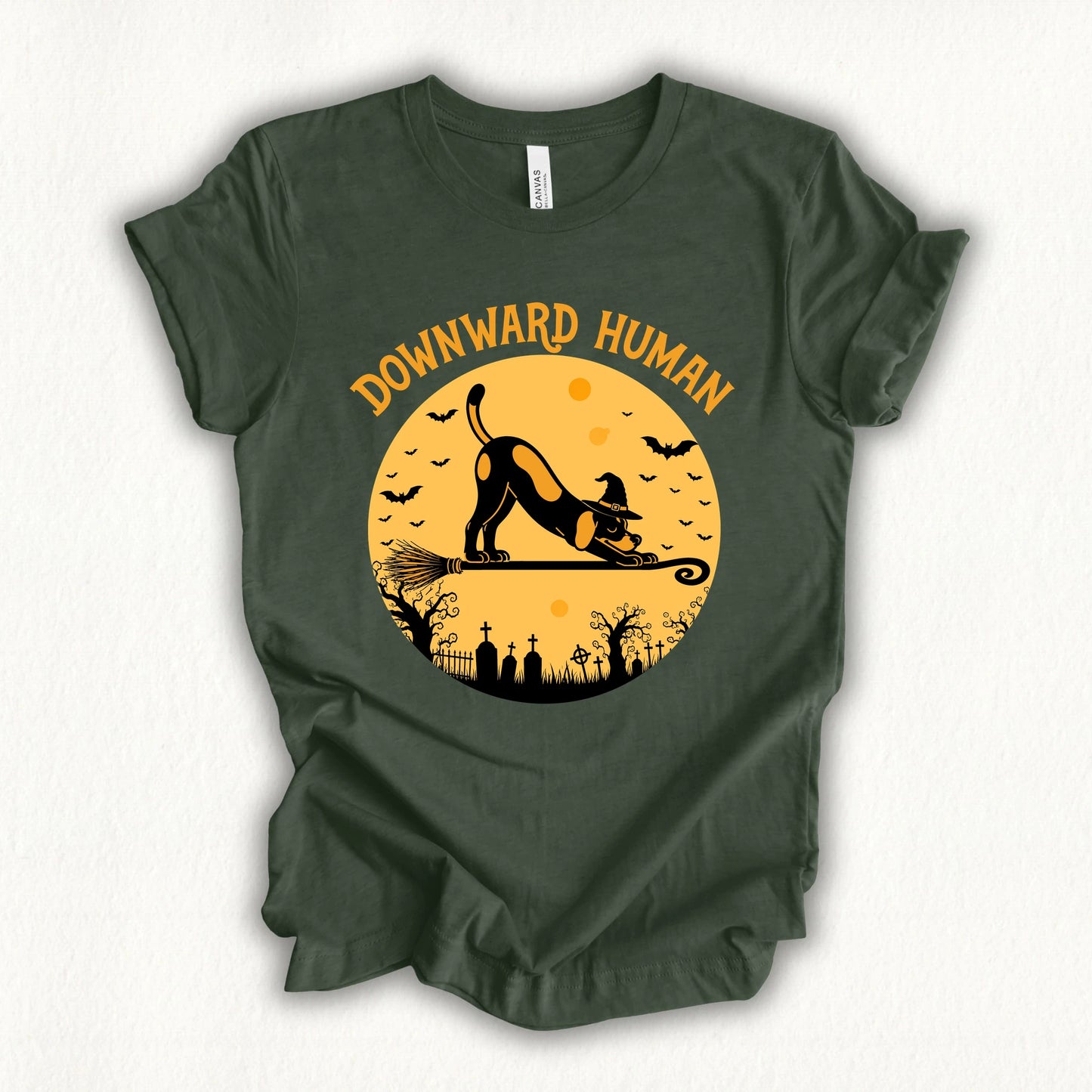 Spooky Downward Human T-shirt