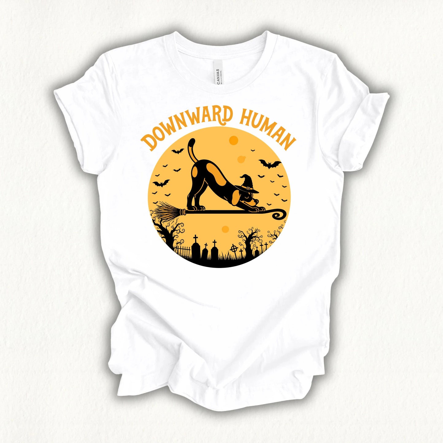 Spooky Downward Human T-shirt