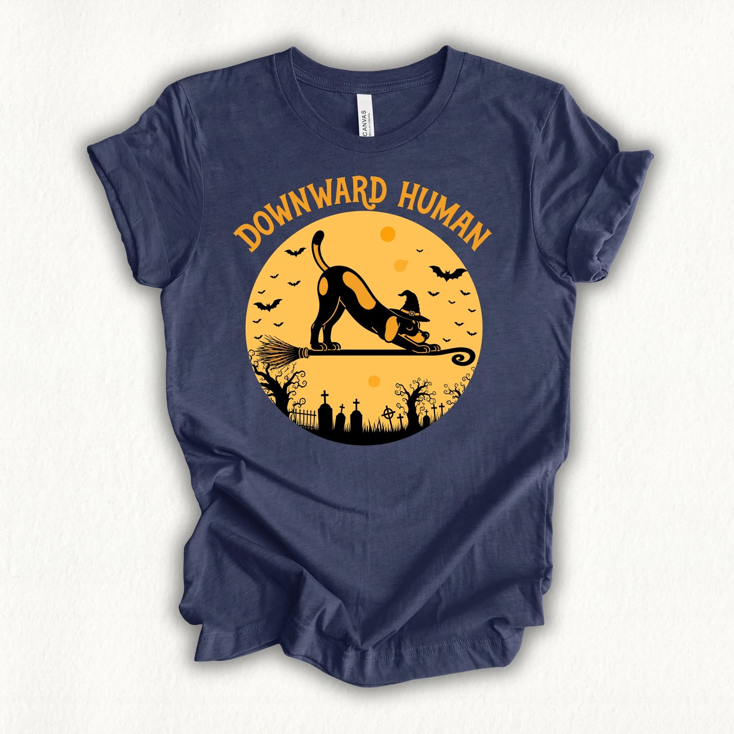 Spooky Downward Human T-shirt