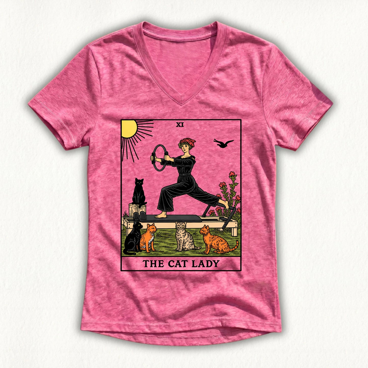 The Cat Lady Lady V-neck