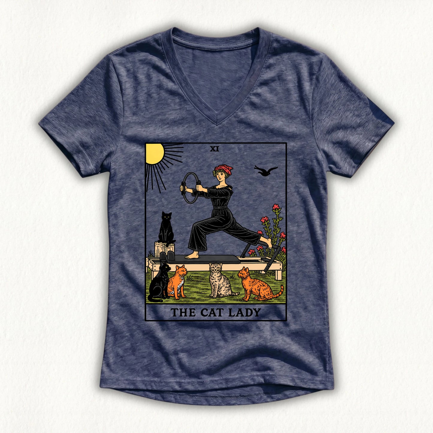 The Cat Lady Lady V-neck