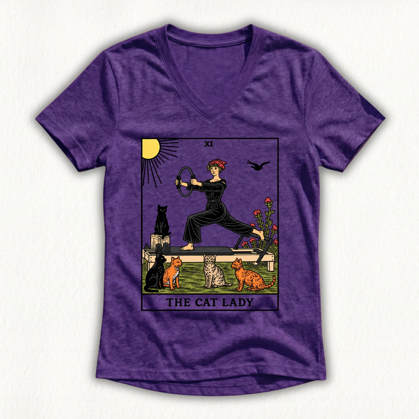 The Cat Lady Lady V-neck