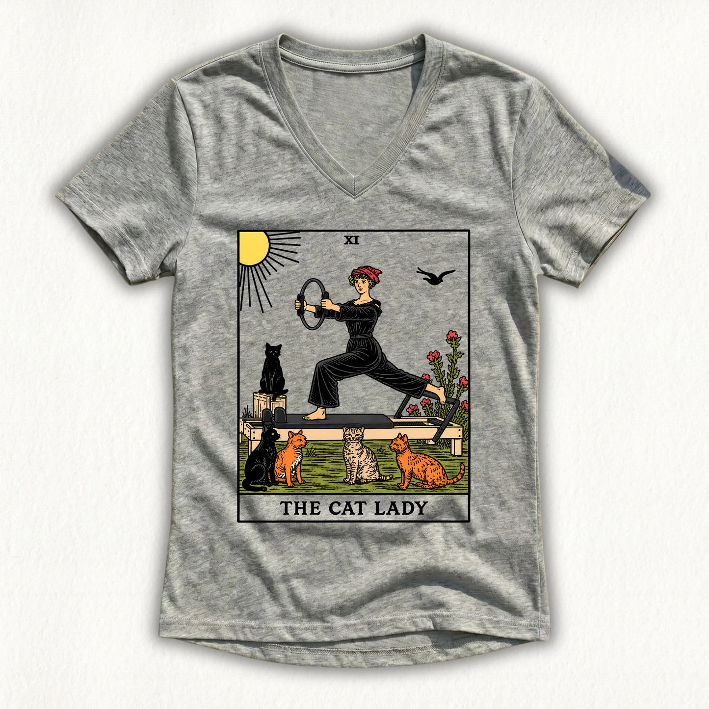 The Cat Lady Lady V-neck