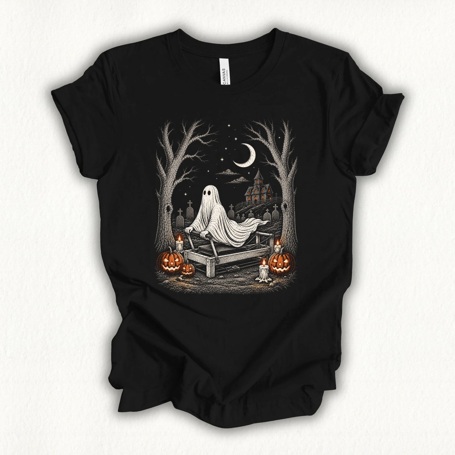 Stretching Ghost T-shirt