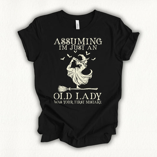 Old Lady Yoga T-shirt