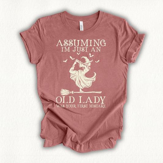 Old Lady Yoga T-shirt