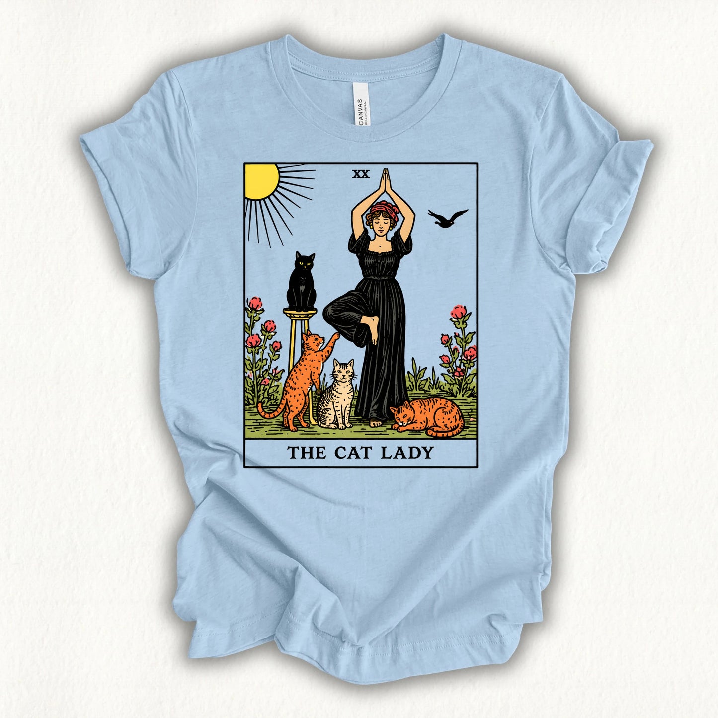 Yoga Cat Lady T-shirt