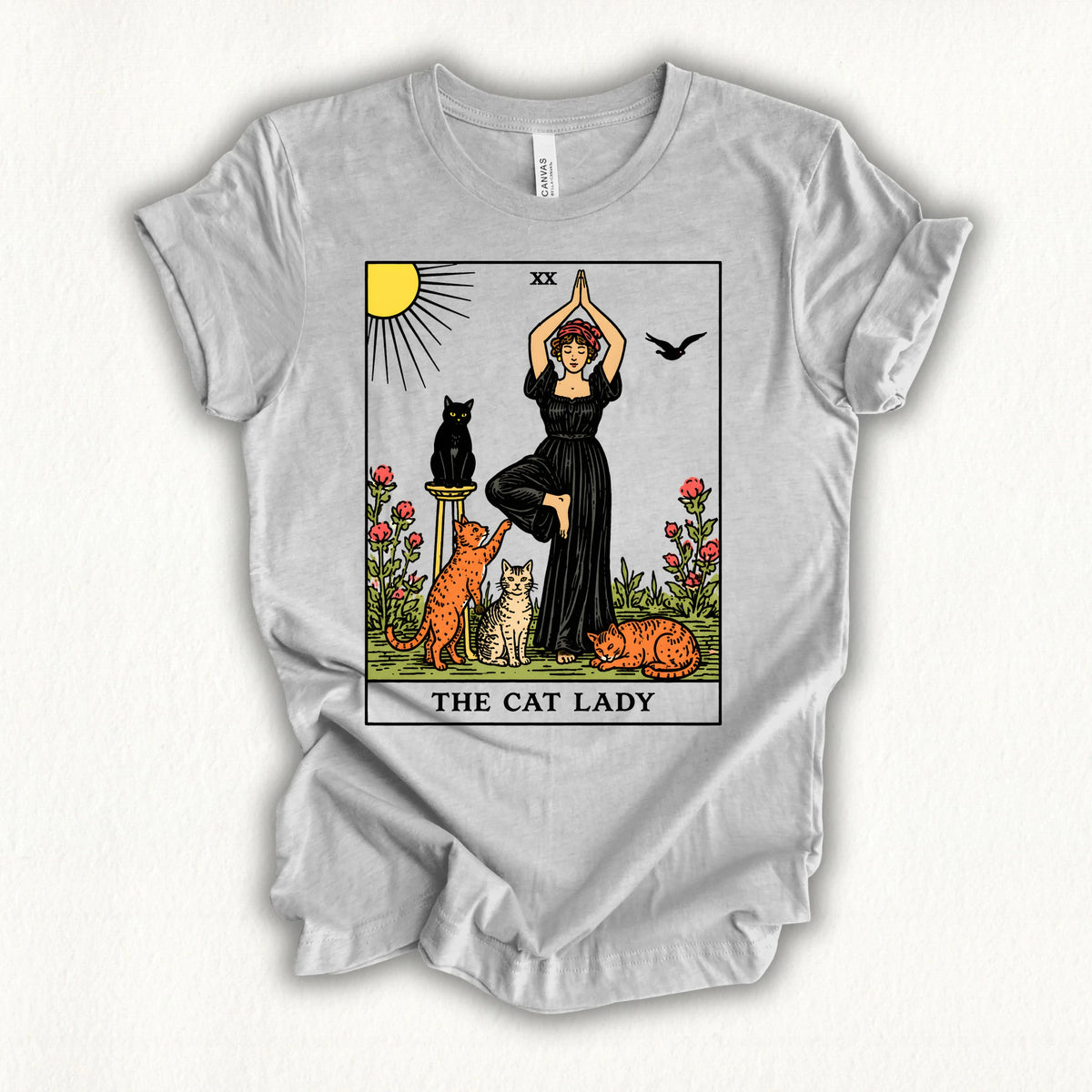 Yoga Cat Lady T-shirt