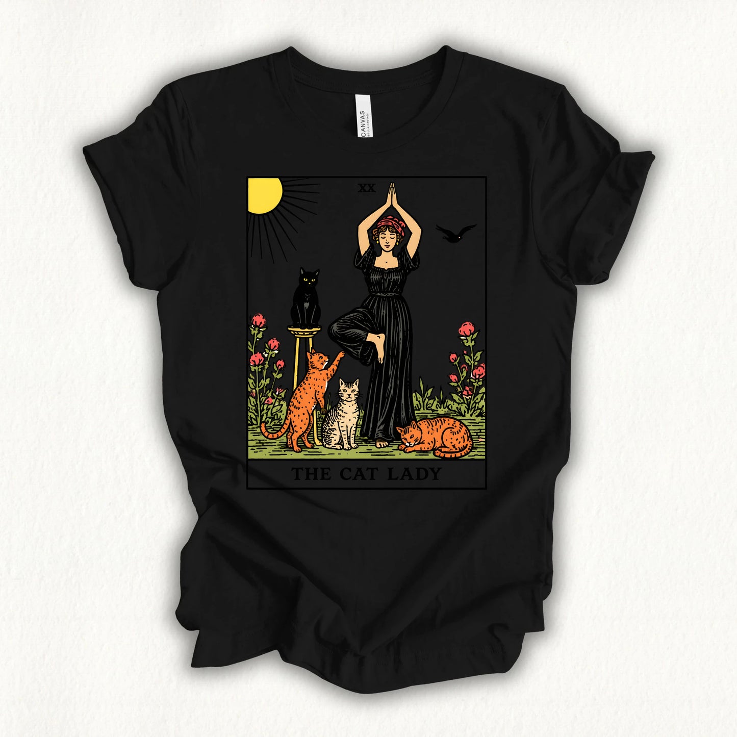 Yoga Cat Lady T-shirt