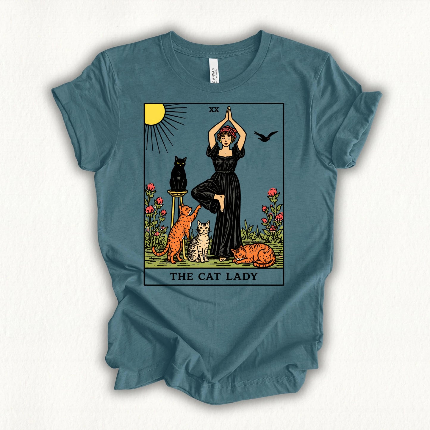 Yoga Cat Lady T-shirt