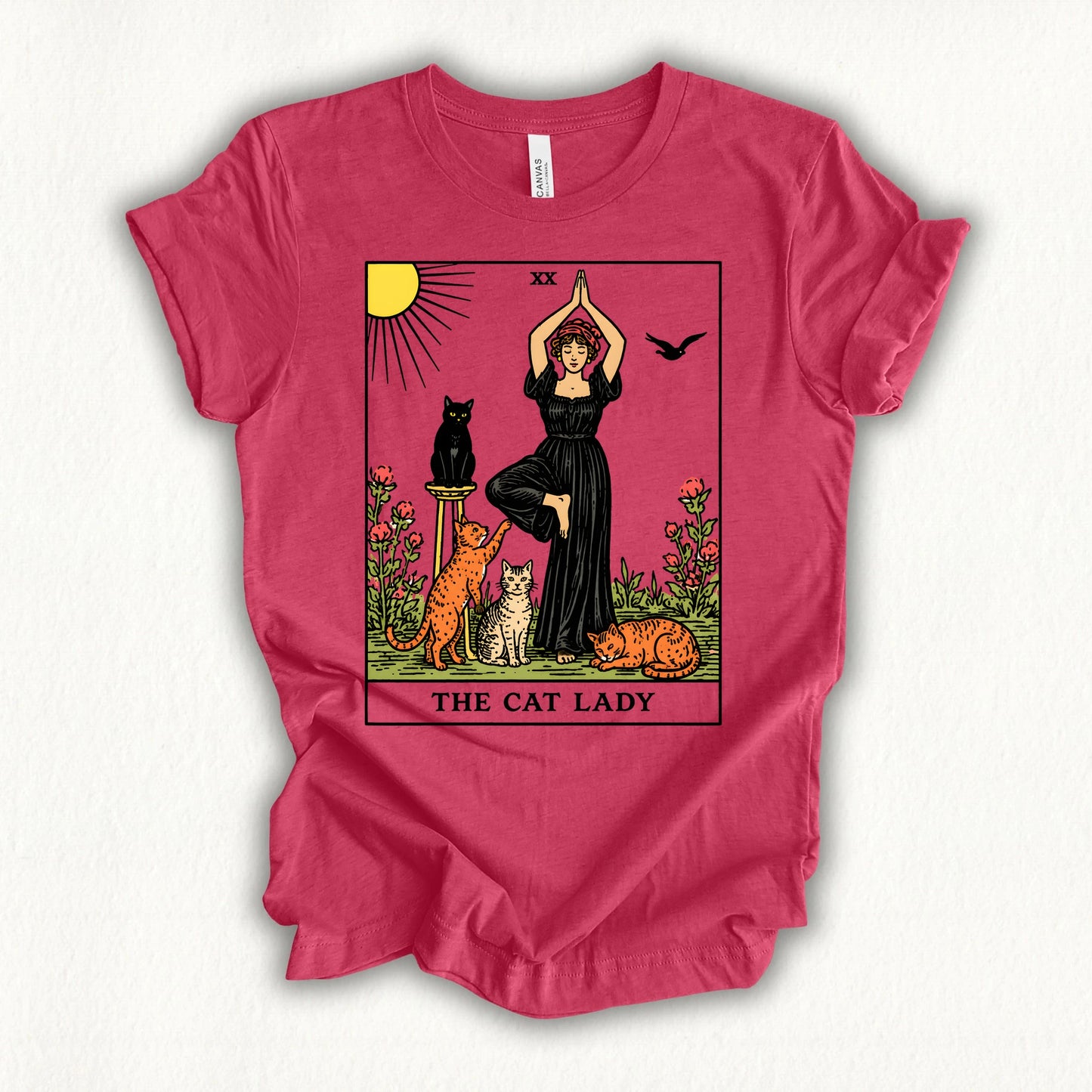 Yoga Cat Lady T-shirt