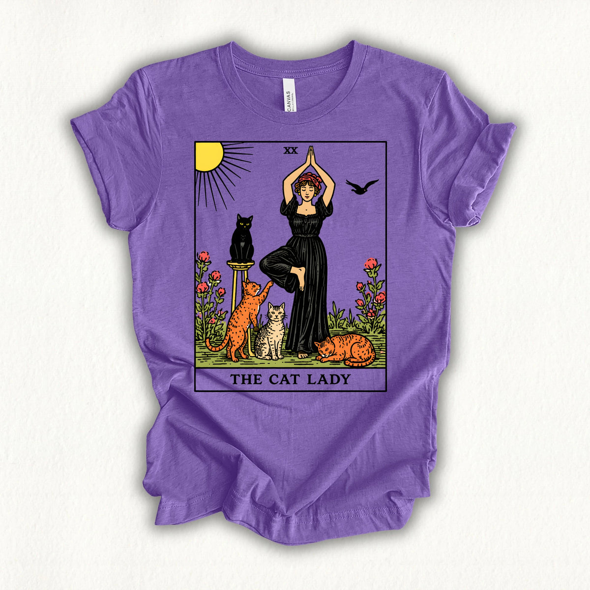 Yoga Cat Lady T-shirt