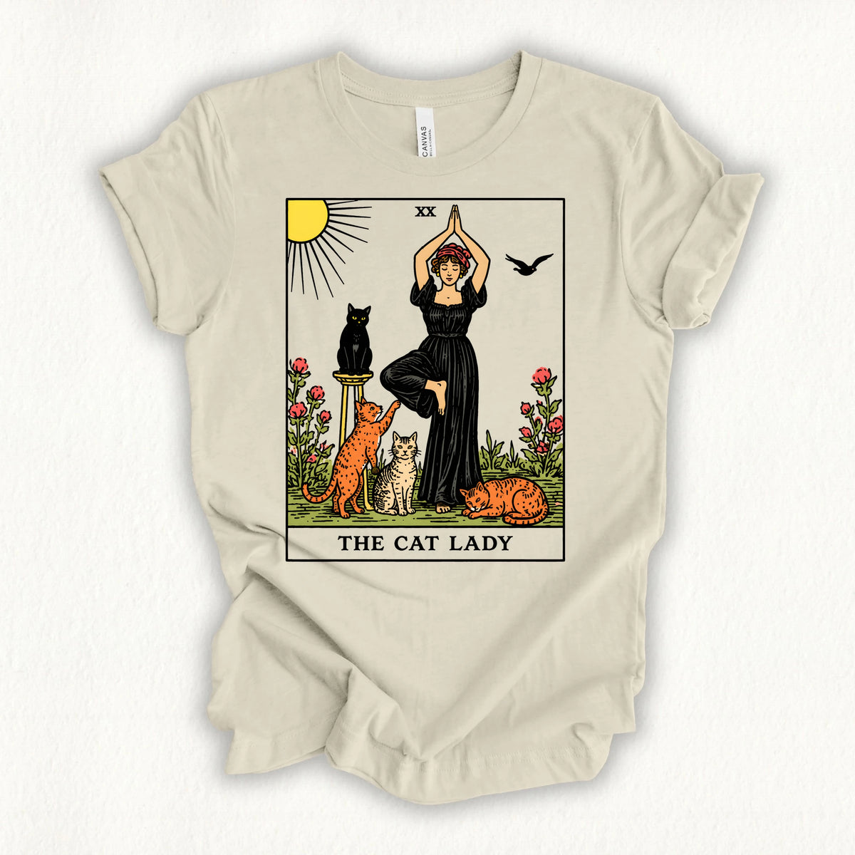 Yoga Cat Lady T-shirt
