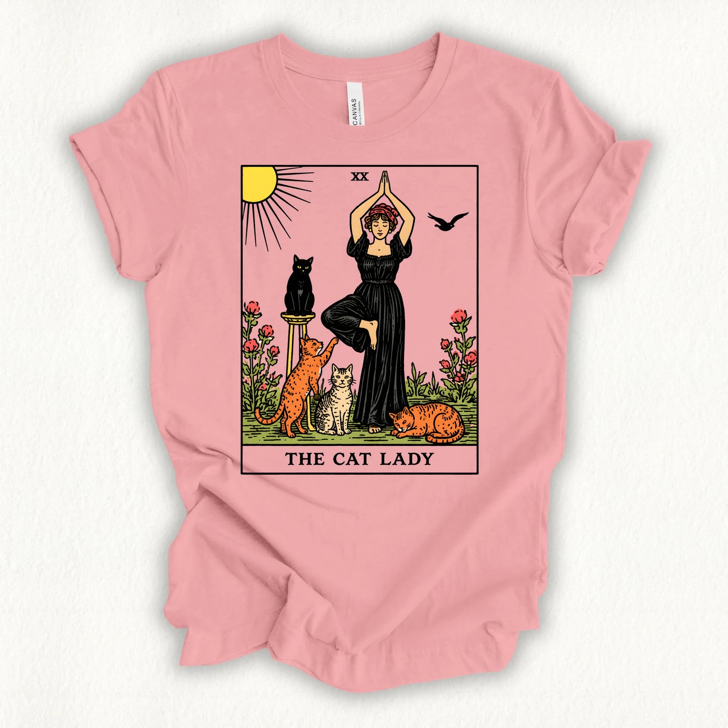 Yoga Cat Lady T-shirt