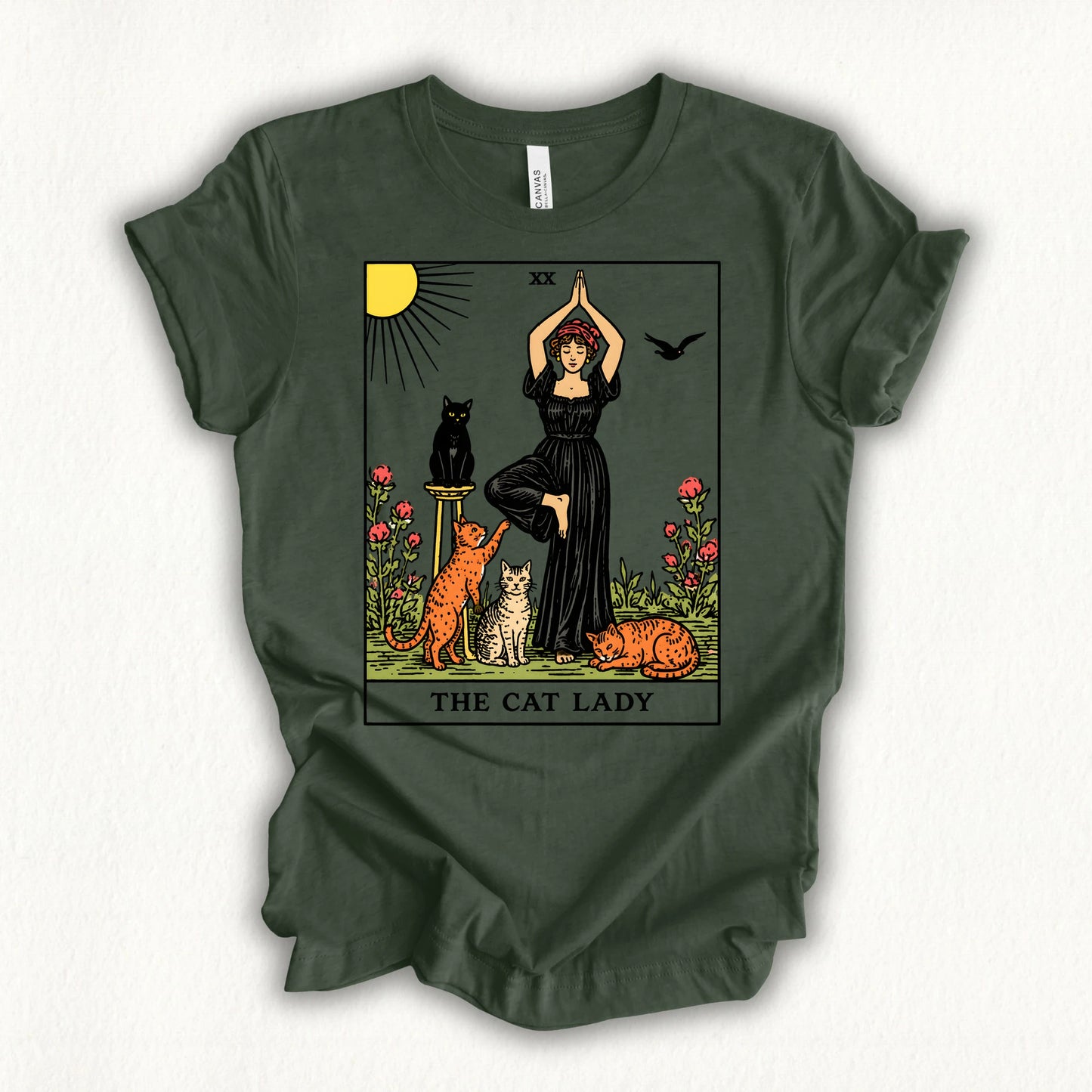 Yoga Cat Lady T-shirt