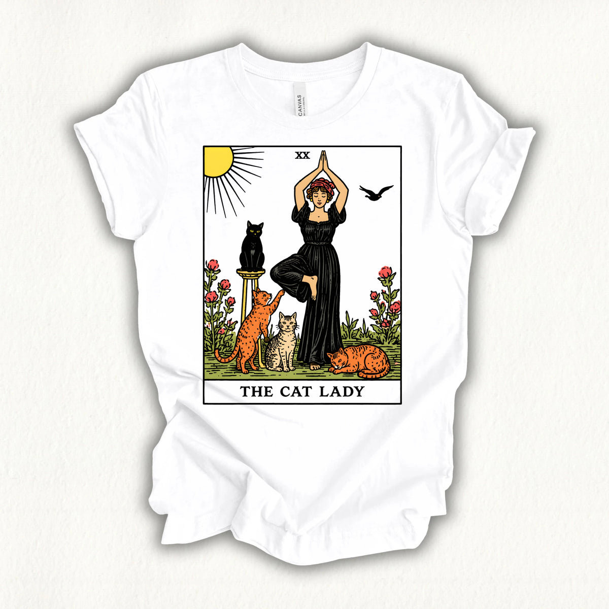 Yoga Cat Lady T-shirt