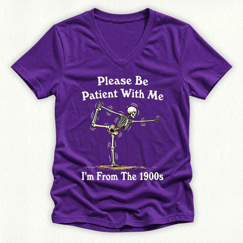 Yoga From 1900s Lady V-neck