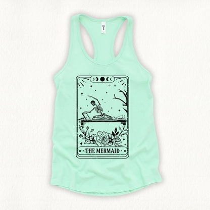 The Mermaid Tarot Card Tank Top