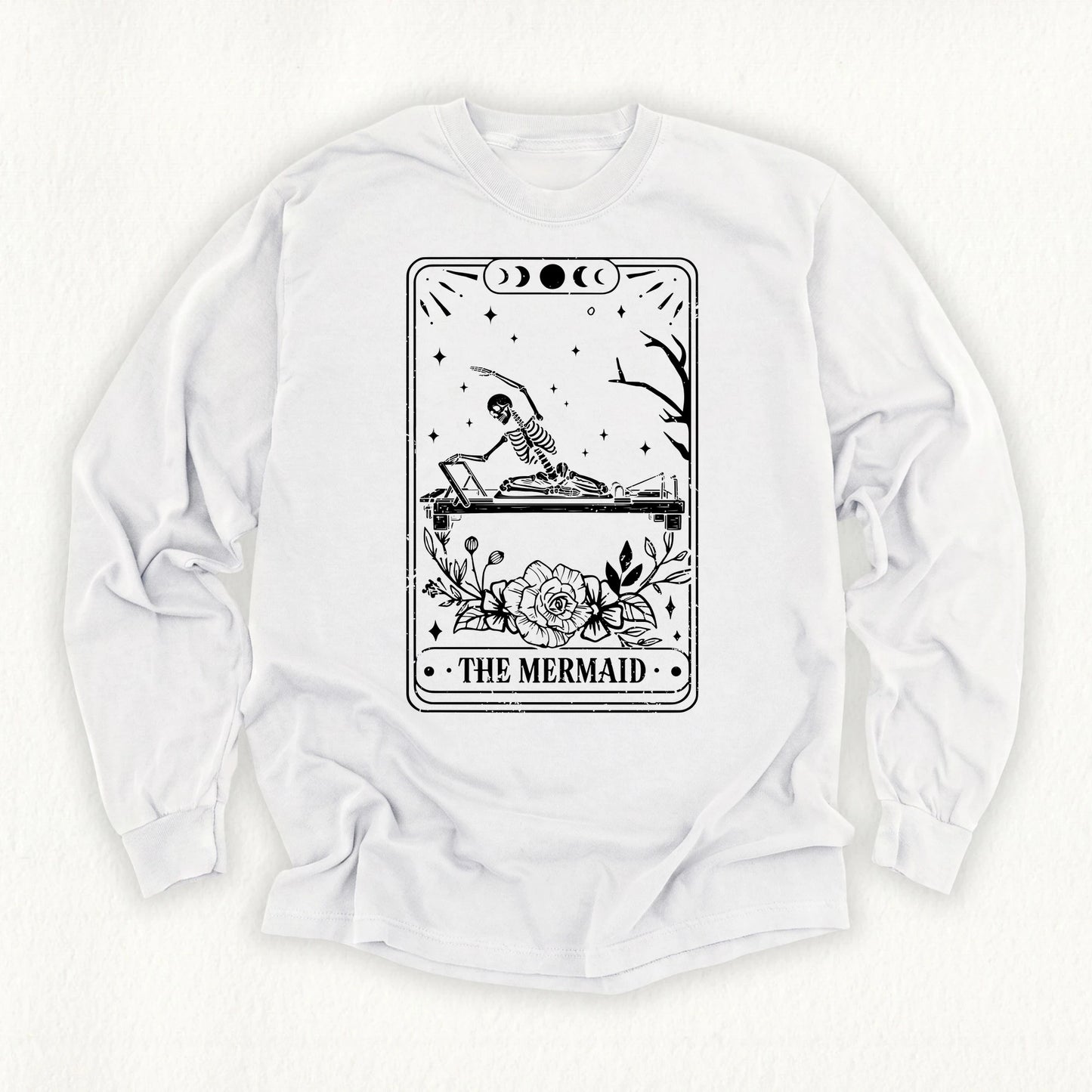 The Mermaid Tarot Card Long Sleeve T-shirt