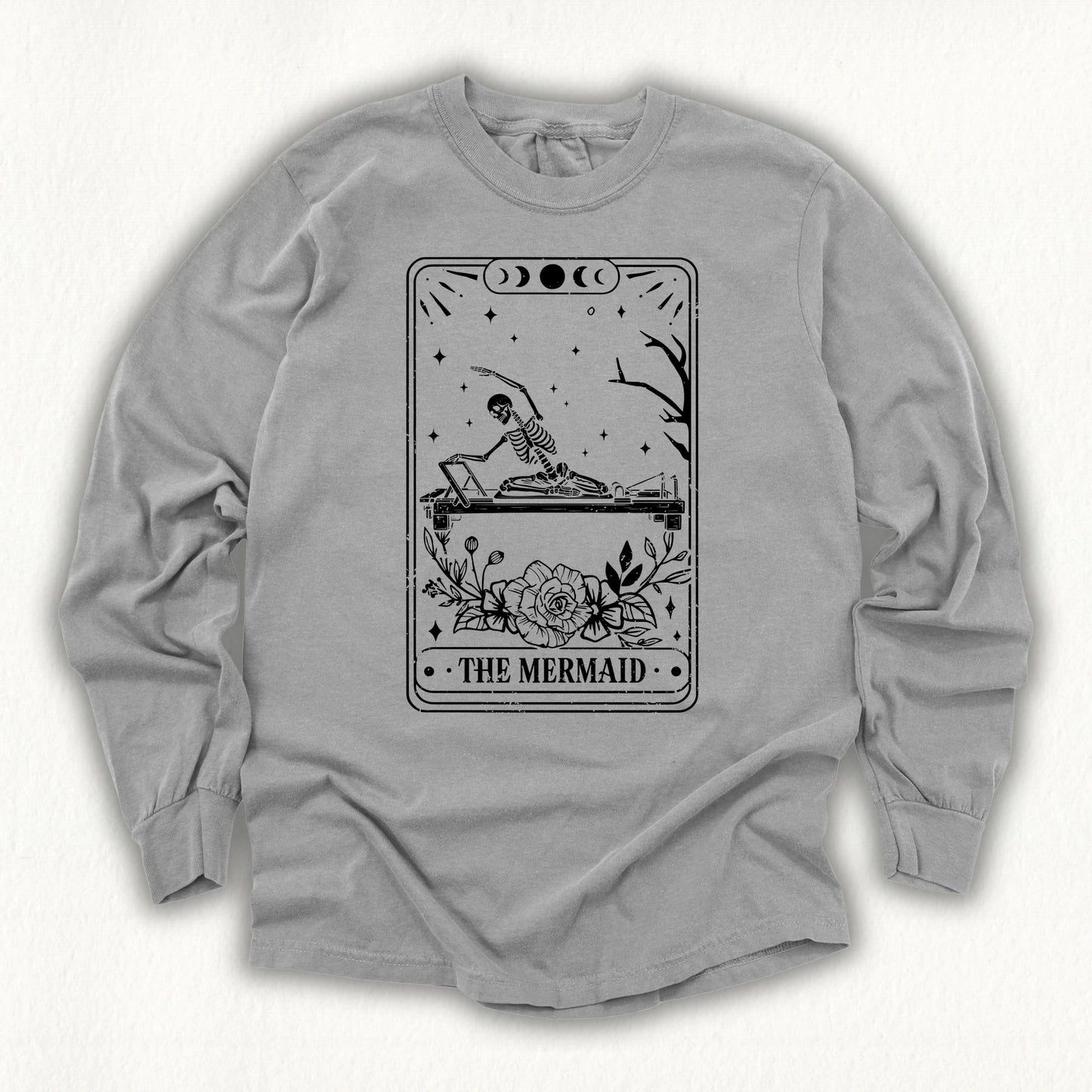The Mermaid Tarot Card Long Sleeve T-shirt