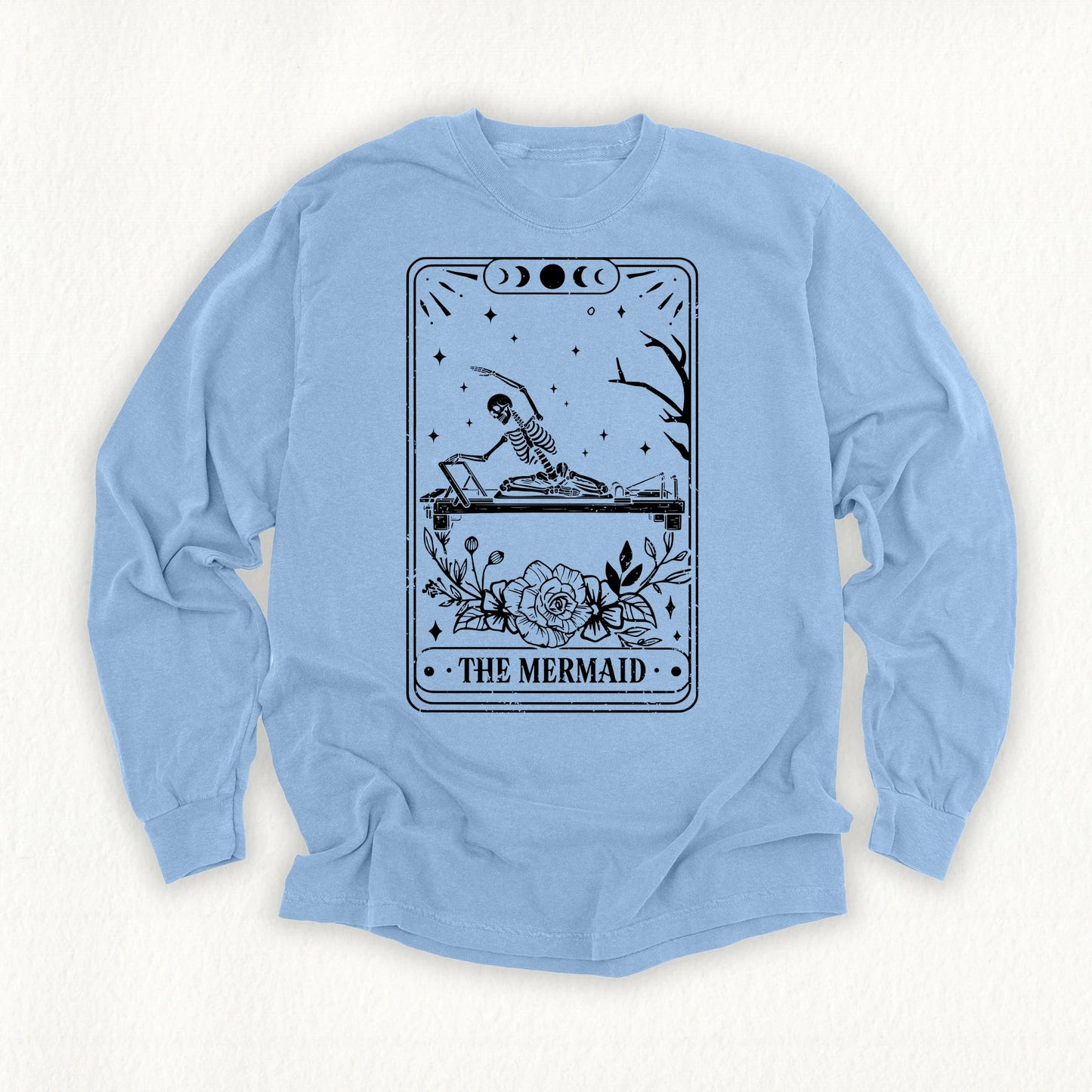The Mermaid Tarot Card Long Sleeve T-shirt