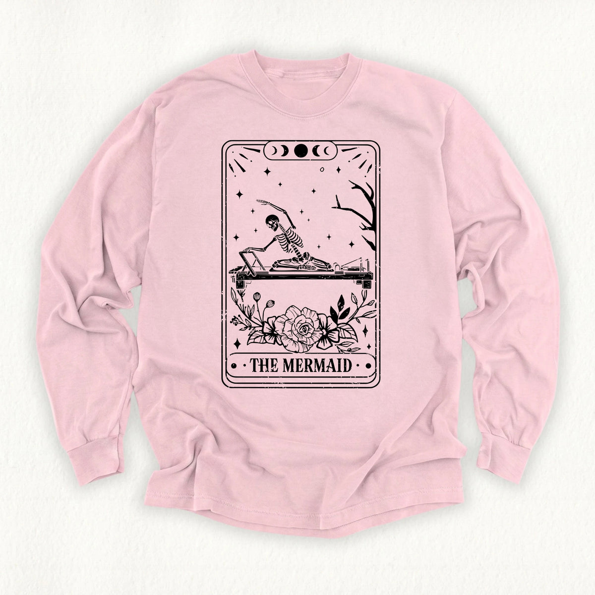 The Mermaid Tarot Card Long Sleeve T-shirt