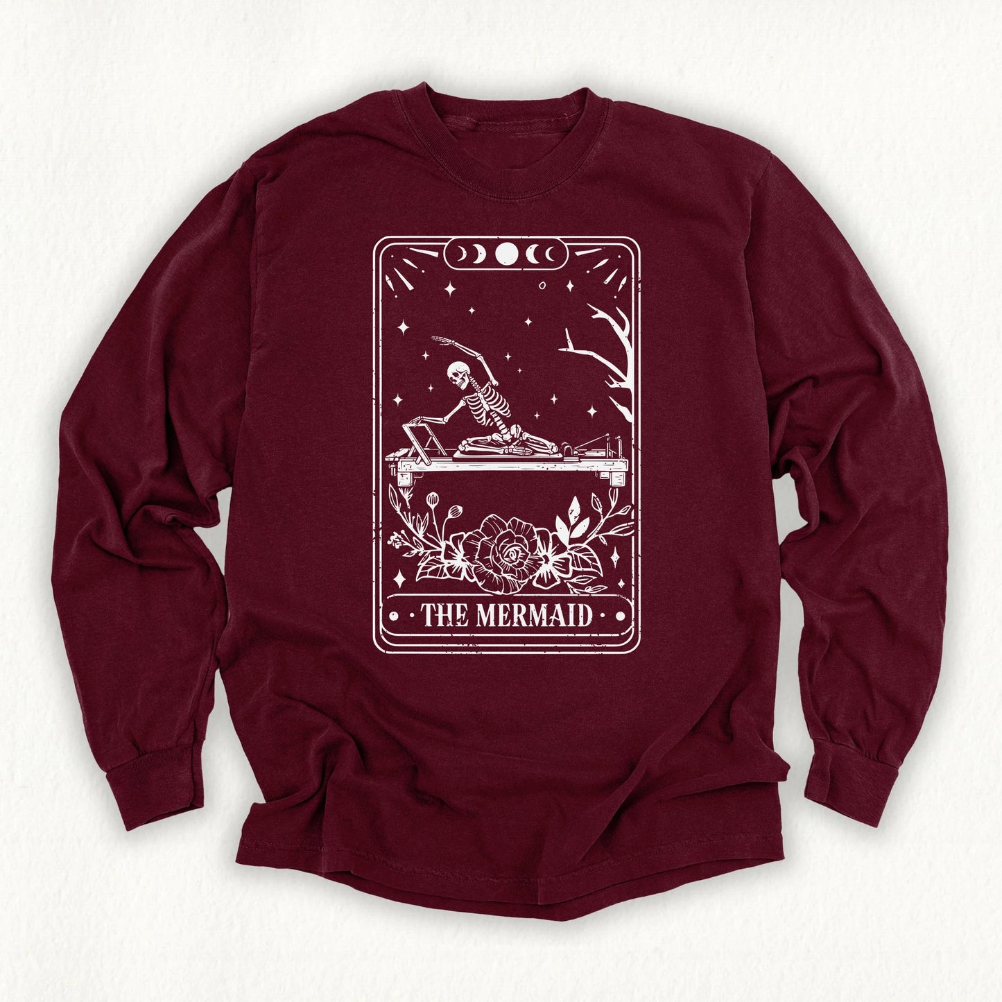 The Mermaid Tarot Card Long Sleeve T-shirt