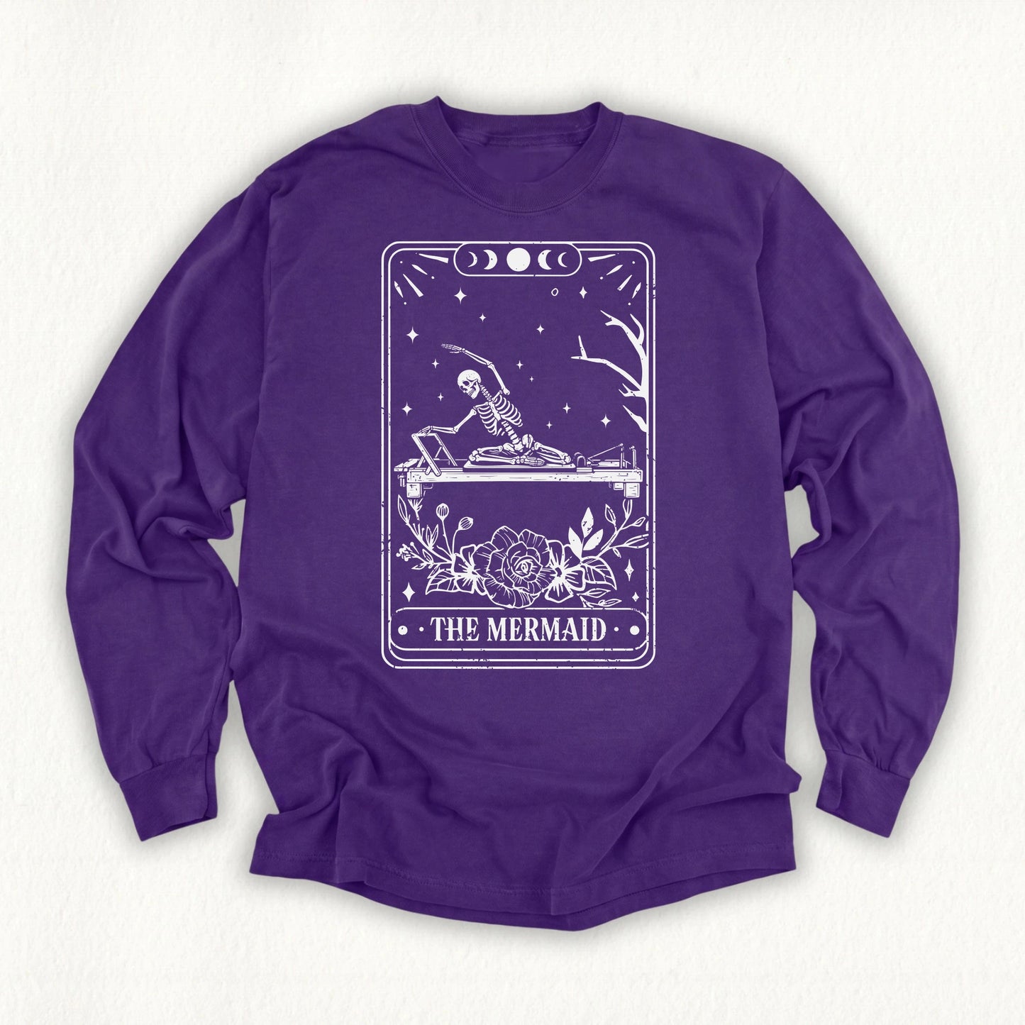 The Mermaid Tarot Card Long Sleeve T-shirt