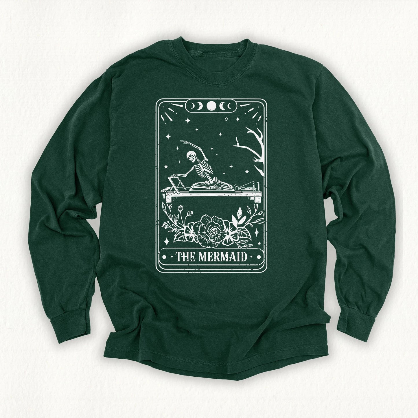 The Mermaid Tarot Card Long Sleeve T-shirt