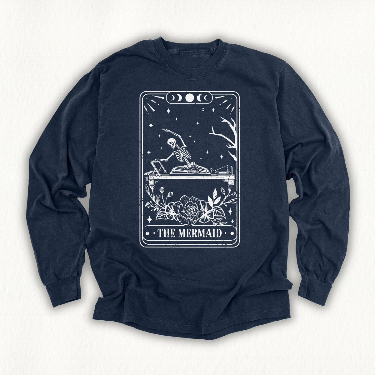 The Mermaid Tarot Card Long Sleeve T-shirt