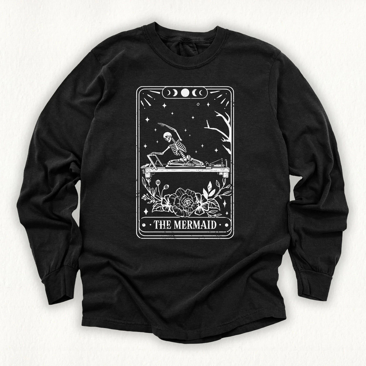The Mermaid Tarot Card Long Sleeve T-shirt