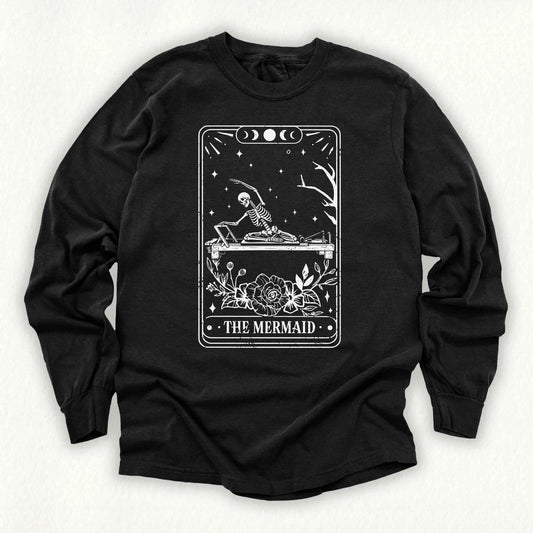The Mermaid Tarot Card Long Sleeve T-shirt