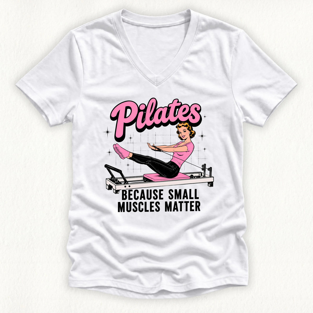 Small Muscles Matter Lady V-neck