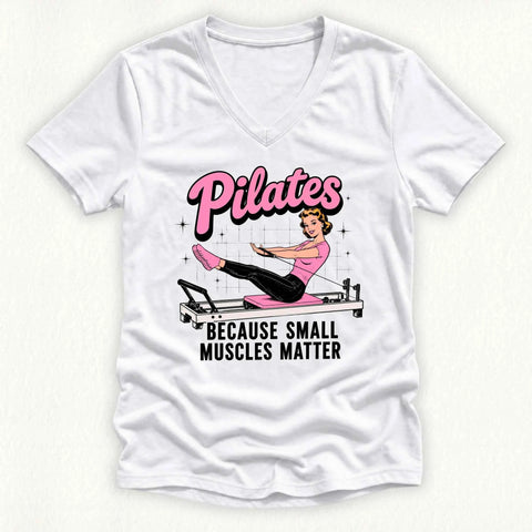 Small Muscles Matter Lady V-neck