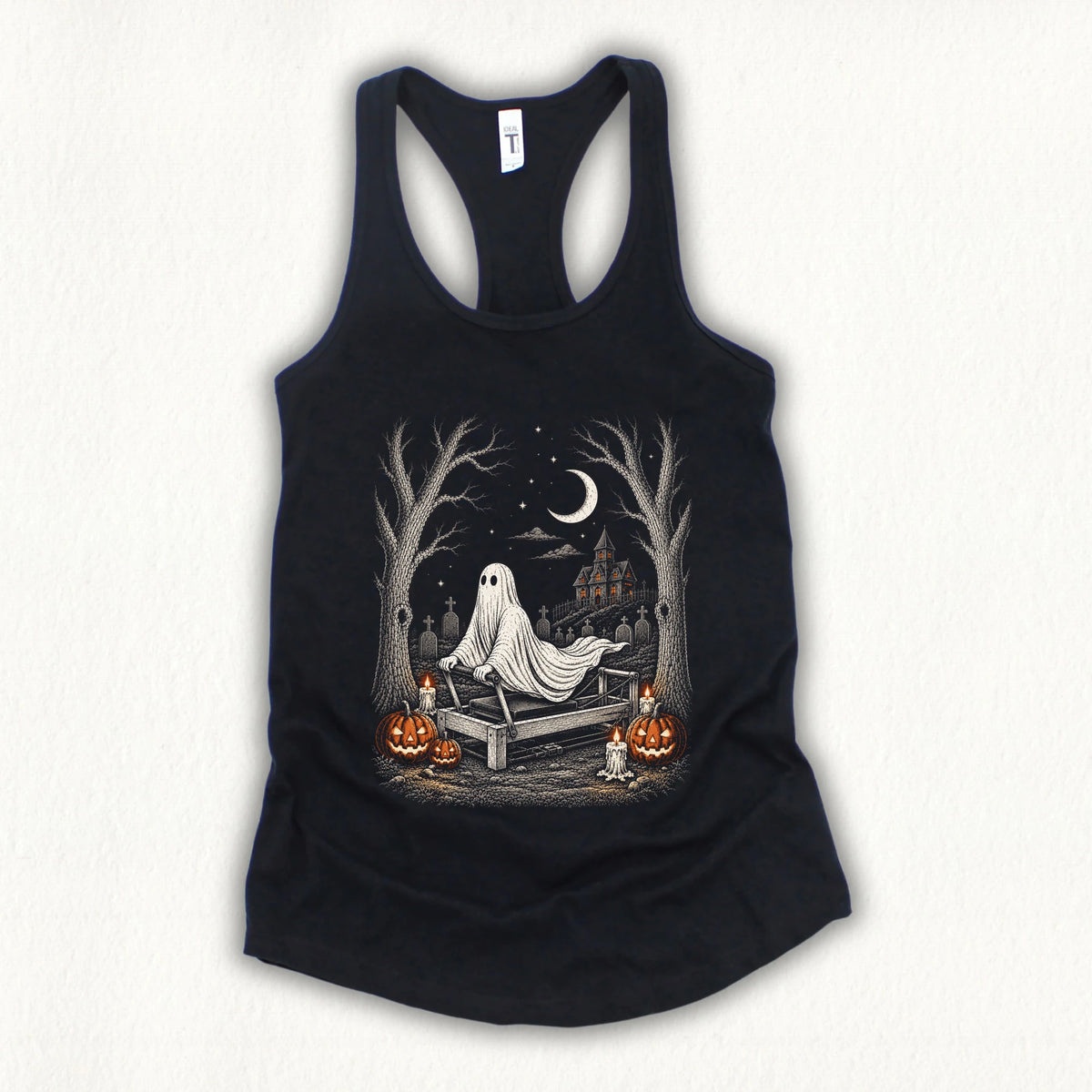 Stretching Ghost Tank Top