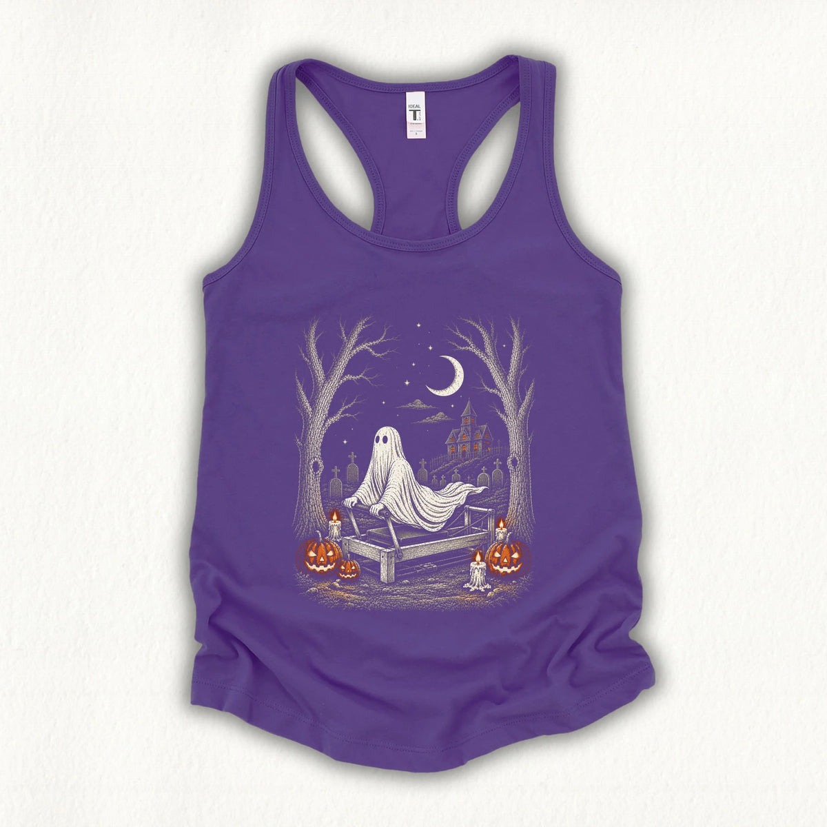 Stretching Ghost Tank Top