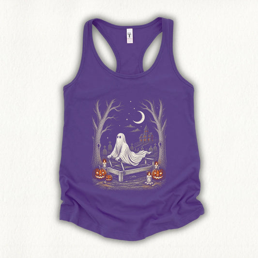 Stretching Ghost Tank Top