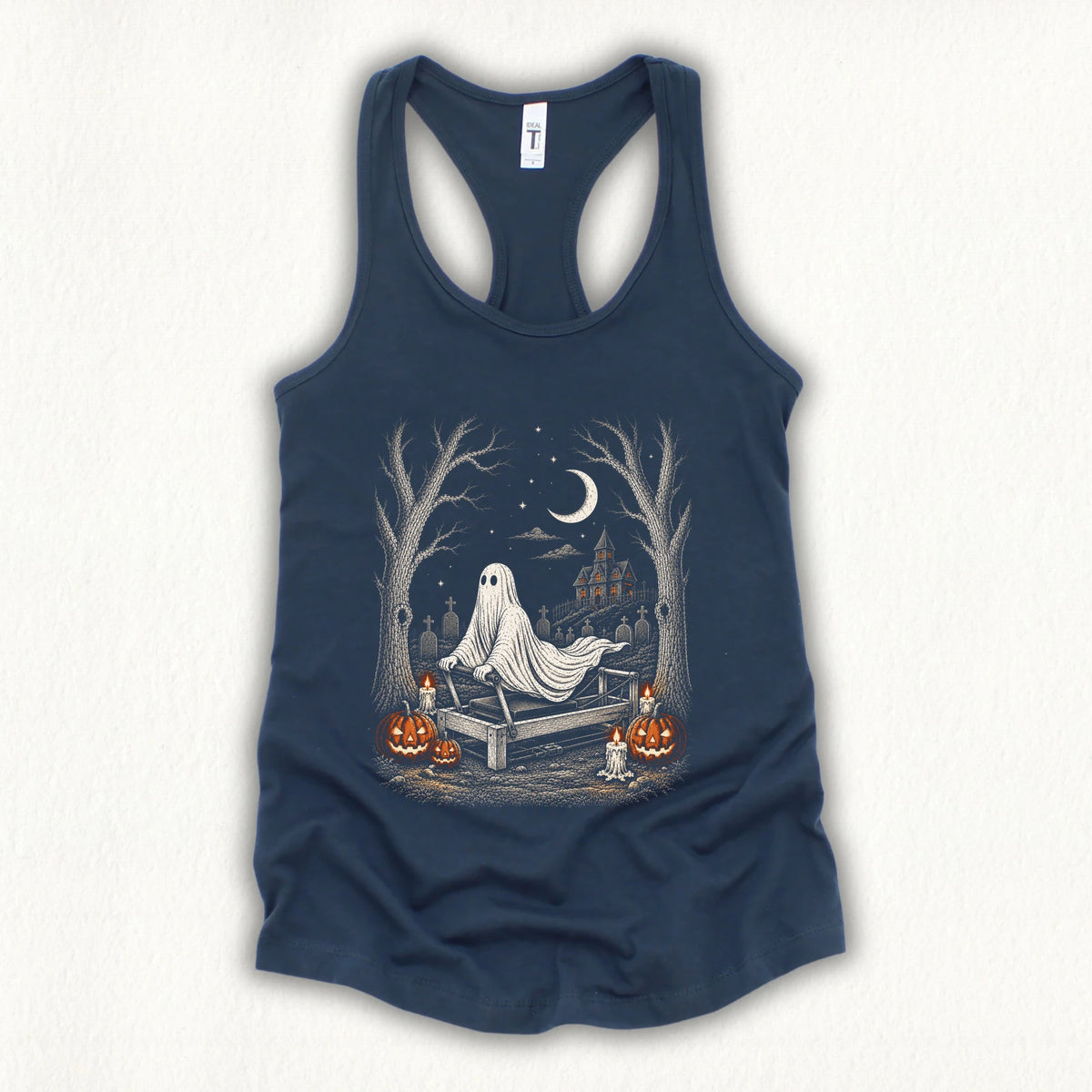 Stretching Ghost Tank Top