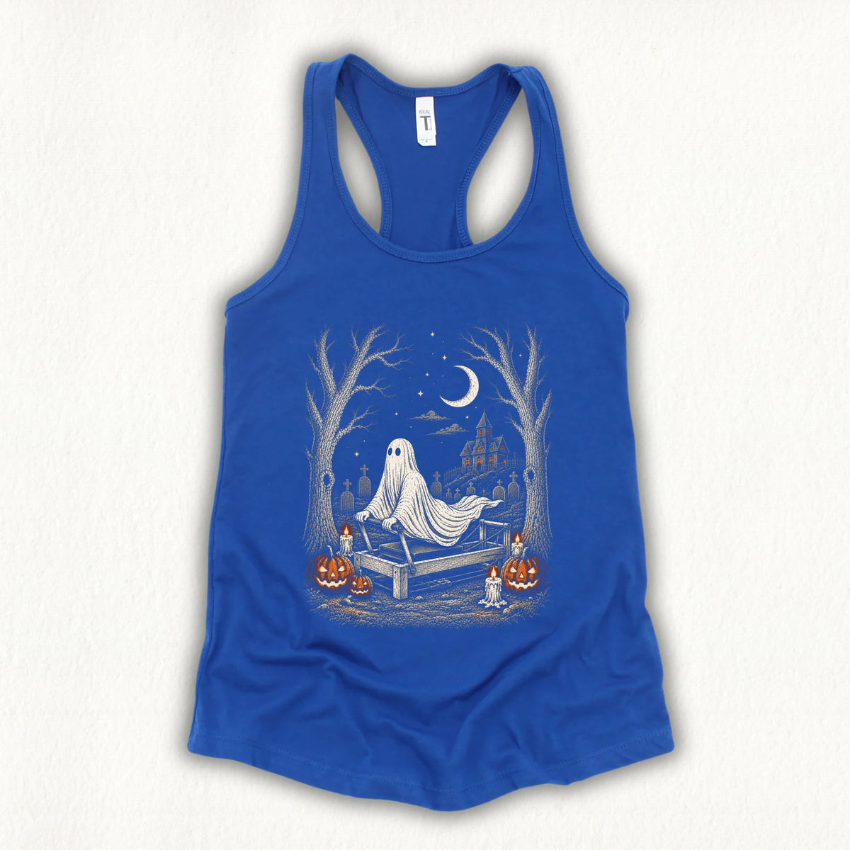 Stretching Ghost Tank Top