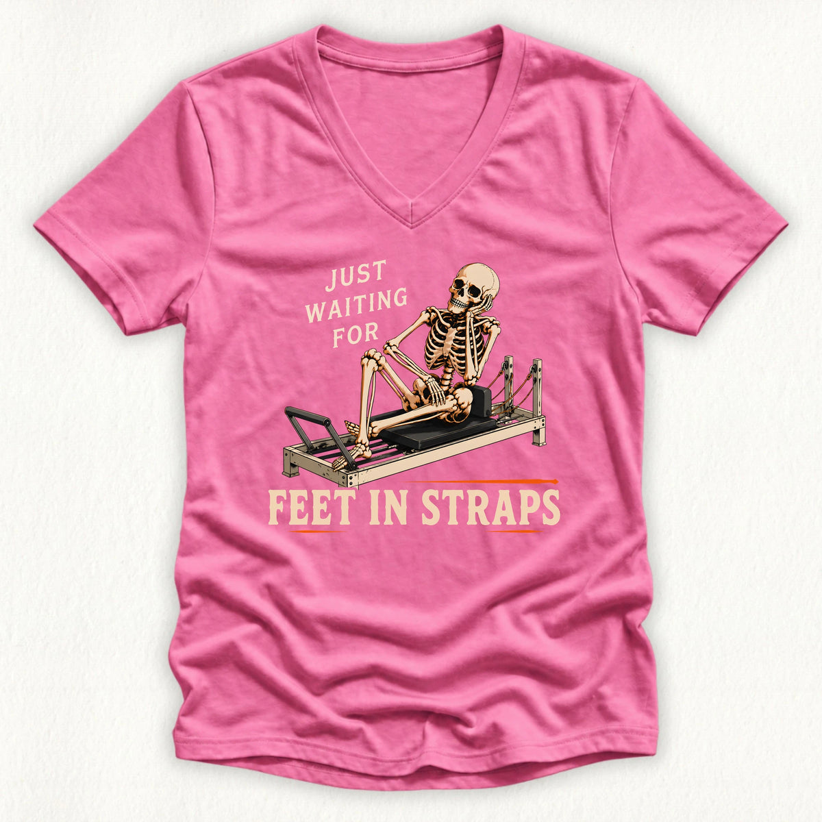 Waiting Feet in Straps Lady V-neck