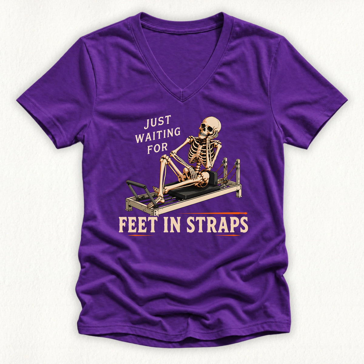 Waiting Feet in Straps Lady V-neck
