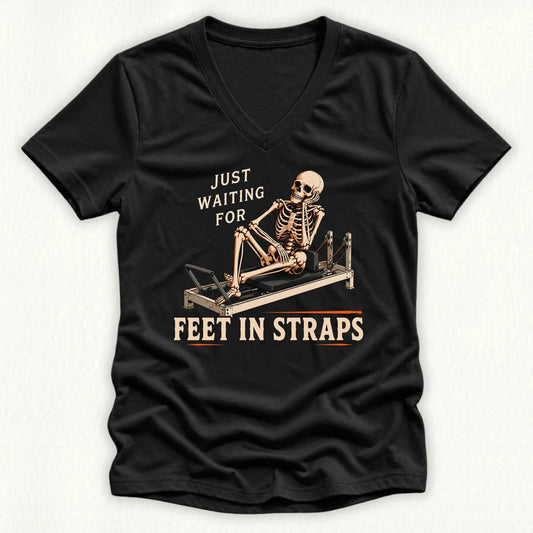 Waiting Feet in Straps Lady V-neck