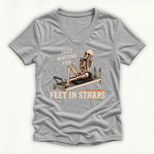 Waiting Feet in Straps Lady V-neck