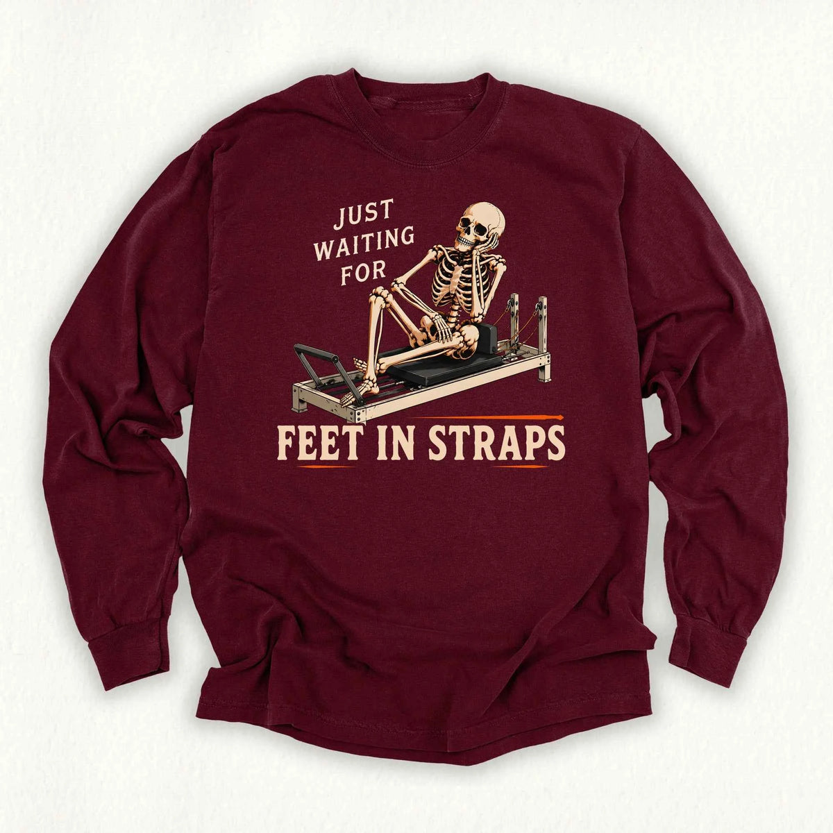 Waiting Feet in Straps Long Sleeve T-shirt
