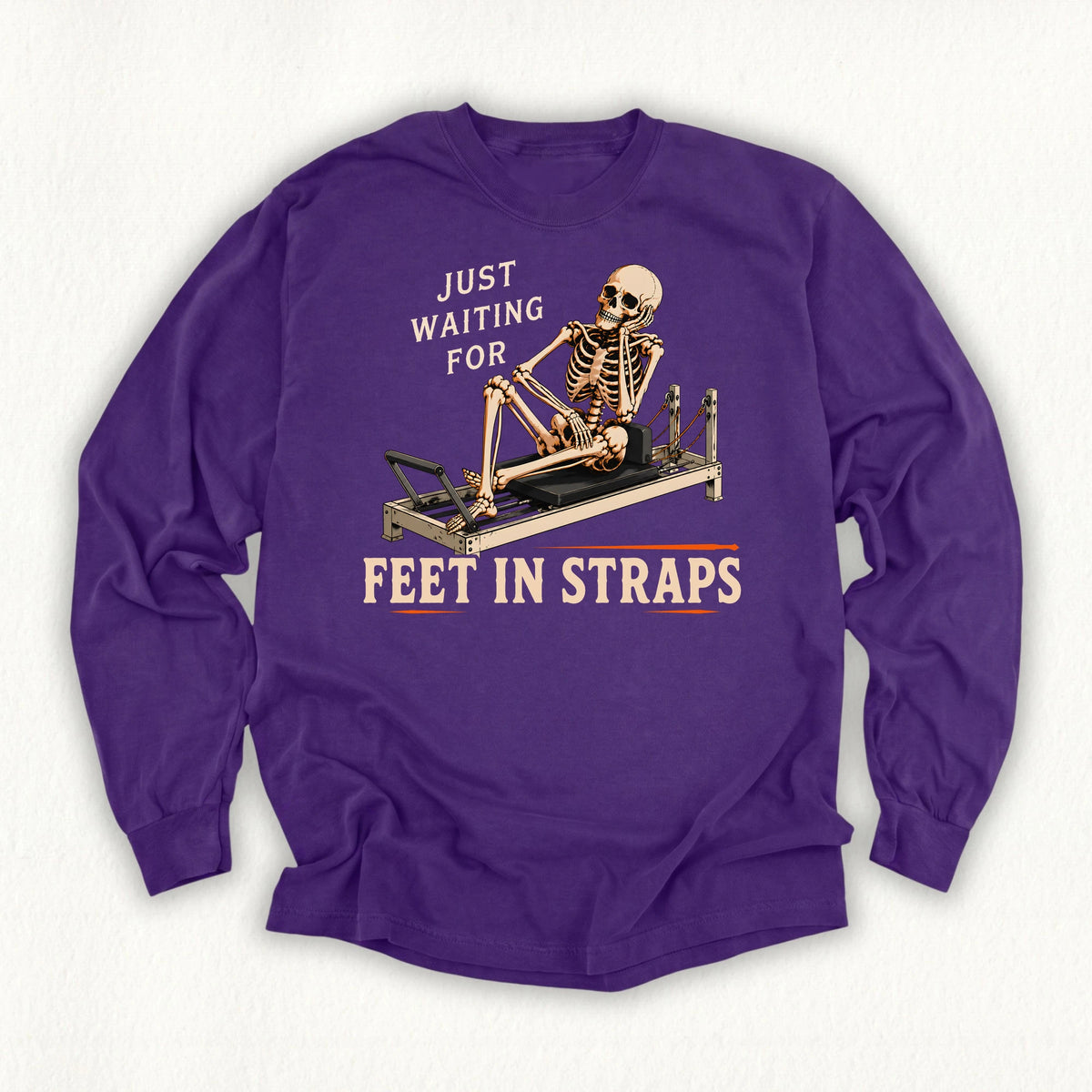 Waiting Feet in Straps Long Sleeve T-shirt