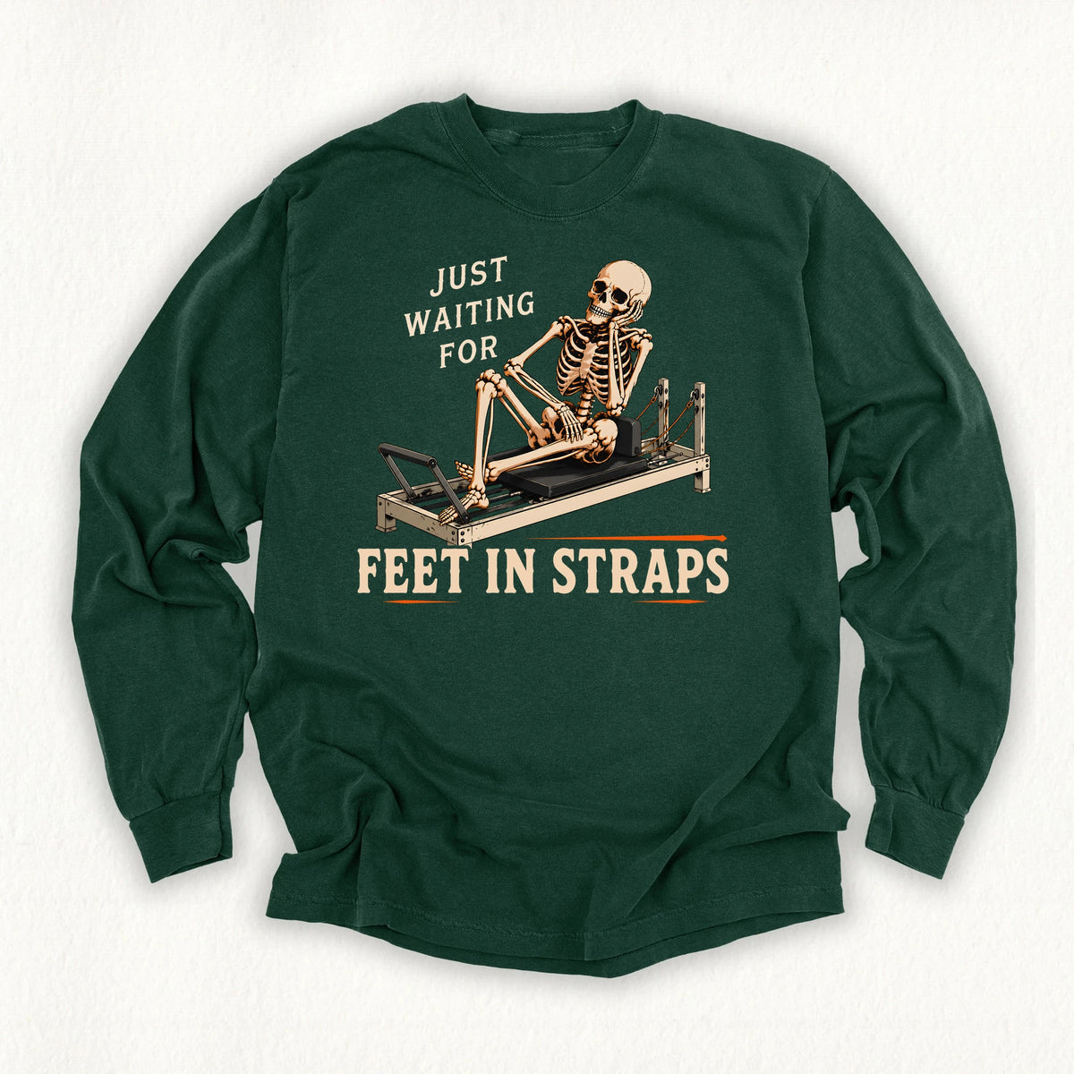 Waiting Feet in Straps Long Sleeve T-shirt